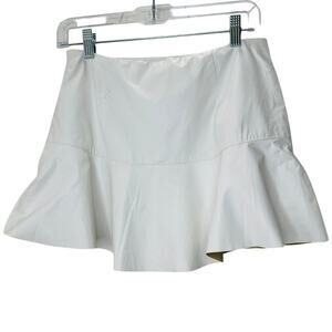 NWT Cotton Candy LA White Flounce Mini Skirt Built-in Shorts M